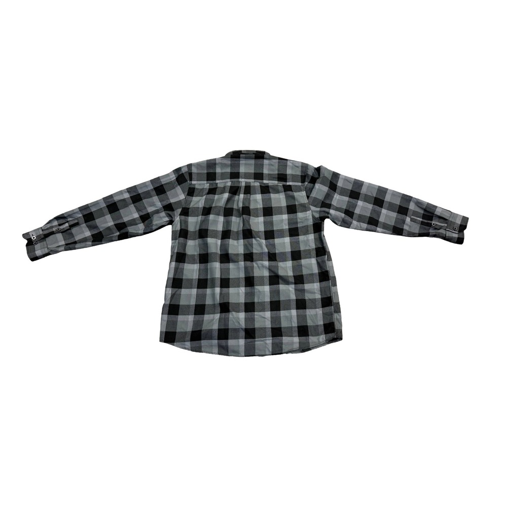 Dixxon Flannel Men's 1911 Long Sleeve Black Gray Flannel Shirt XL - Picture 2 of 4